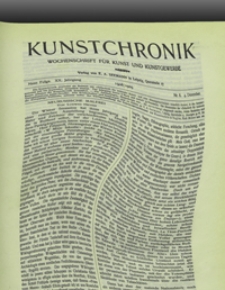 Kunstchronik : Wochenschrift für Kunst und Kunstgewerbe, 1908/1909, Jg. 20