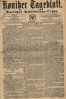 Konitzer Tageblatt.Amtliches Publikations=Organ, nr.37