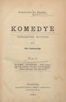 Komedye : poprzedzone wstępem. T. 1