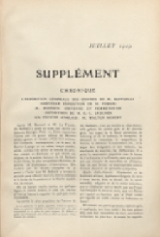 Art et décoration : revue mensuelle d'art moderne. 1909 Suppleément Chronique Juillet