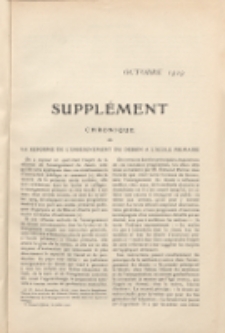 Art et décoration : revue mensuelle d'art moderne. 1909 Suppleément Chronique, październik