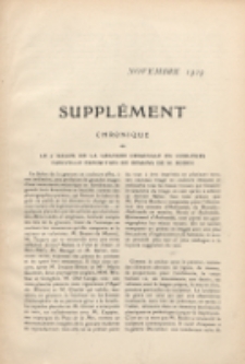 Art et décoration : revue mensuelle d'art moderne. 1909 Suppleément Chronique,novembre