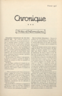 Art et décoration : revue mensuelle d'art moderne 1923, Chronique, février