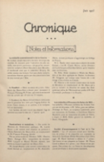 Art et décoration : revue mensuelle d'art moderne 1923, Chronique, juin
