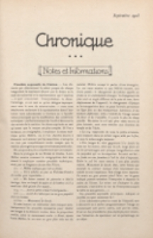 Art et décoration : revue mensuelle d'art moderne 1923, Chronique, septembre