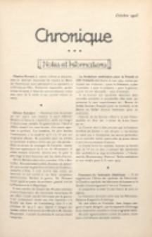 Art et décoration : revue mensuelle d'art moderne 1923, Chronique, octobre