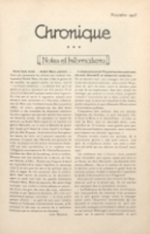 Art et décoration : revue mensuelle d'art moderne 1923, Chronique, novembre