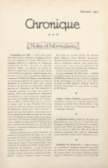 Art et décoration : revue mensuelle d'art moderne 1923, Chronique, décembre