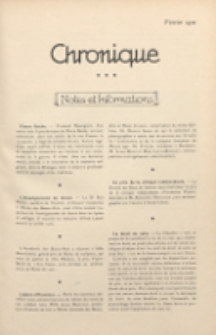 Art et Décoration : revue mensuelle d'art moderne. 1921 Chronique, févier