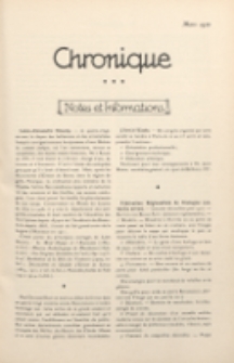 Art et Décoration : revue mensuelle d'art moderne. 1922 Chronique, mars