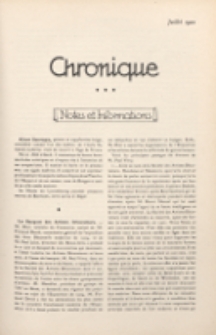 Art et Décoration : revue mensuelle d'art moderne. 1922 Chronique, juillet