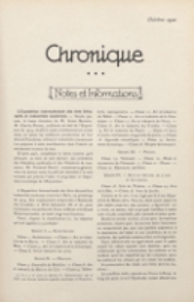 Art et Décoration : revue mensuelle d'art moderne. 1922 Chronique, octobre