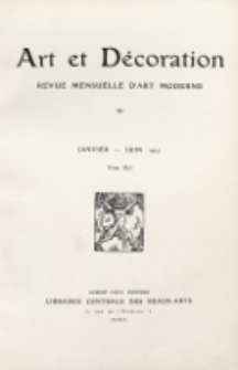 Art et décoration : revue mensuelle d'art moderne. 1922