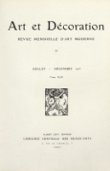 Art et décoration : revue mensuelle d'art moderne 1923, Tome XLIV Juillet-Décembre