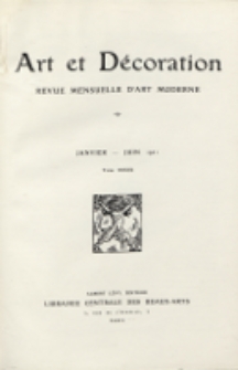 Art et Décoration : revue mensuelle d'art moderne. 1921