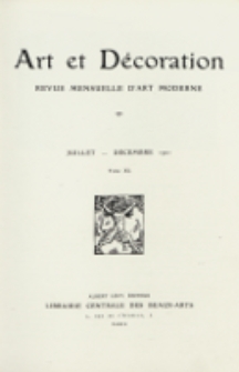 Art et décoration : revue mensuelle d'art moderne 1921, Tome XL Juillet-Decémbre