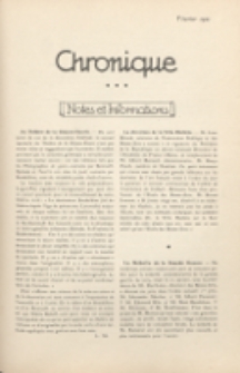 Art et Décoration : revue mensuelle d'art moderne. 1921 Chronique, février