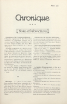 Art et Décoration : revue mensuelle d'art moderne. 1921 Chronique, mars