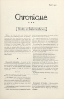 Art et Décoration : revue mensuelle d'art moderne. 1921 Chronique, avril