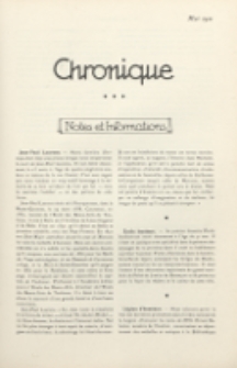 Art et Décoration : revue mensuelle d'art moderne. 1921 Chronique, mai