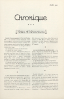 Art et Décoration : revue mensuelle d'art moderne. 1921 Chronique, juillet