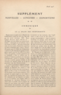 Art et décoration : revue mensuelle d'art moderne. 1913 Supleément Chronique, avril