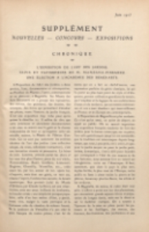 Art et décoration : revue mensuelle d'art moderne. 1913 Supleément Chronique, juin