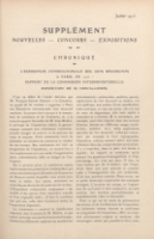 Art et décoration : revue mensuelle d'art moderne. 1913 Supleément Chronique, juillet