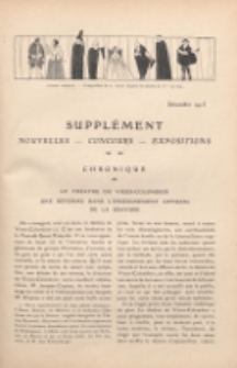 Art et décoration : revue mensuelle d'art moderne. 1913 Supleément Chronique, é