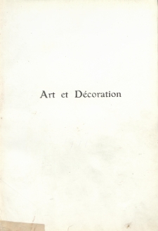 Art et décoration : revue mensuelle d'art moderne. 1911, tome XXIX, janvier-Juni