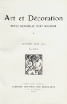 Art et d&eacute;coration : revue mensuelle d'art moderne 1920, tome XXXVII, janvier-juni