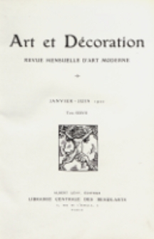 Art et décoration : revue mensuelle d'art moderne 1920, tome XXXVII, janvier-juni