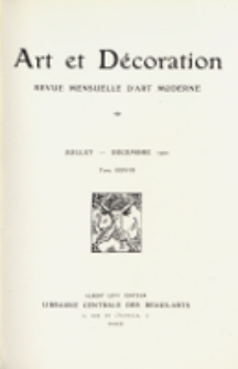 Art et décoration : revue mensuelle d'art moderne 1920, tome XXXVIII, juillet-décembre