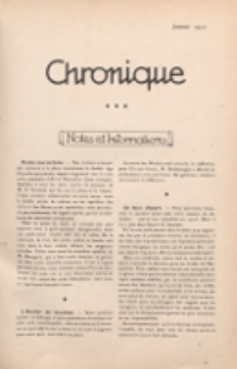 Art et décoration : revue mensuelle d'art moderne 1920, Chronique, janvier