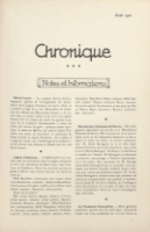 Art et décoration : revue mensuelle d'art moderne 1920, Chronique, aout