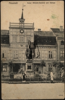 Wejherowo / Neustadt, Kaiser Wilhelm-Denkmal und Rathaus