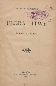 Flora Litwy w Panu Tadeuszu