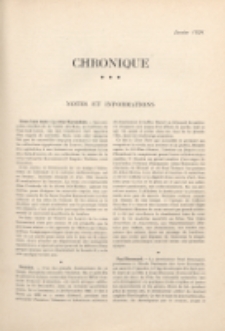 Art et décoration : revue mensuelle d'art moderne 1924, Chronique, janvier