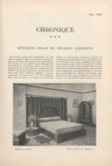 Art et décoration : revue mensuelle d'art moderne 1924, Chronique, mars