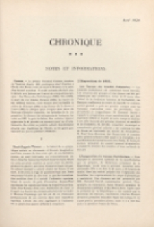 Art et décoration : revue mensuelle d'art moderne 1924, Chronique, avril