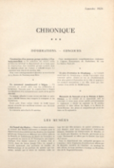 Art et décoration : revue mensuelle d'art moderne 1924, Chronique, september