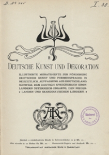 Deutsche Kunst und Dekoration 1898