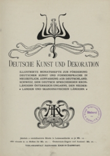 Deutsche Kunst und Dekoration 1898/1899