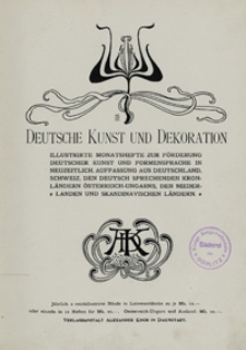 Deutsche Kunst und Dekoration 1899