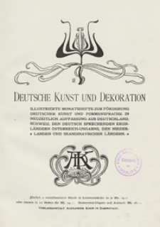 Deutsche Kunst und Dekoration 1902