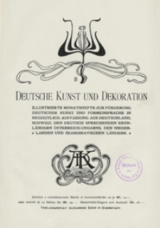 Deutsche Kunst und Dekoration 1902/1903