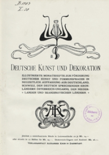 Deutsche Kunst und Dekoration 1903