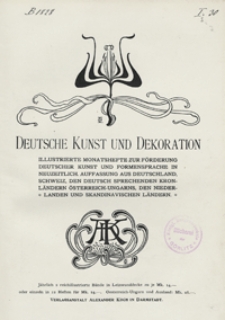 Deutsche Kunst und Dekoration 1903/1934