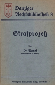 Strafprozess : Textausgabe mit kurzen Anmerkungen