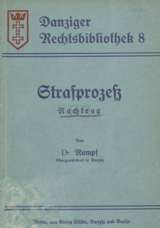 Strafprozess : Nachtrag